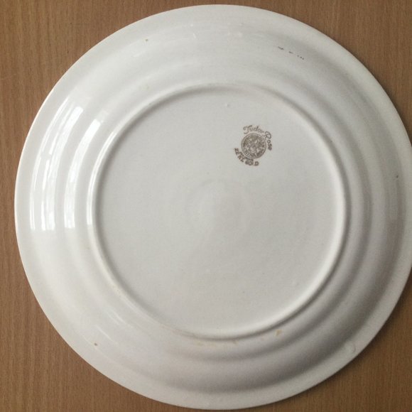 3 dinner plates bundle wood & son, Georgian china, Kathie Winkle rose 22k gold - Picture 5 of 7